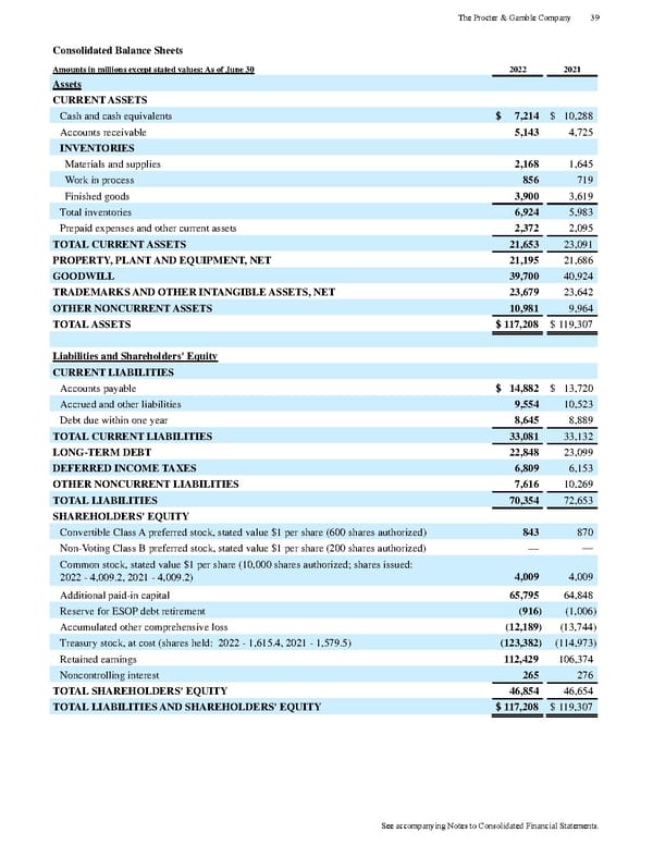 The Procter & Gamble Annual Report - Page 51