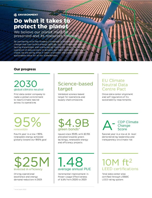 Equinix Sustainability Report - Page 6