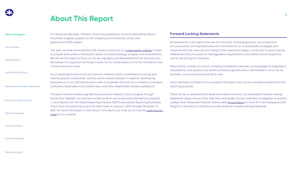 Kimberly-Clark Global Sustainability Report - Page 3