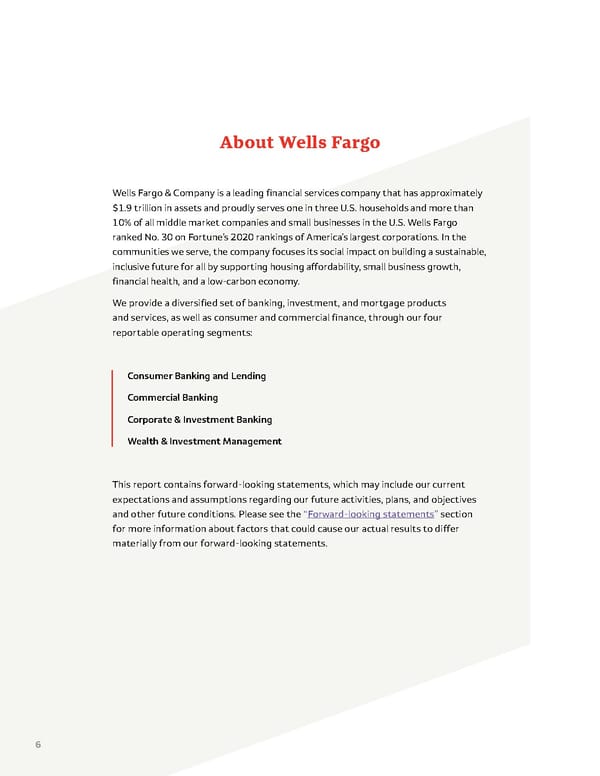Wells Fargo ESG Report - Page 6