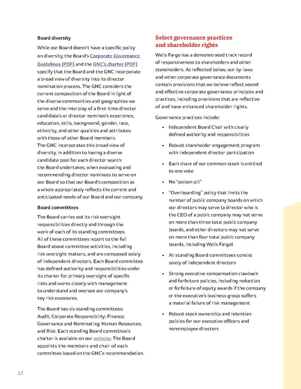 Wells Fargo ESG Report - Page 17