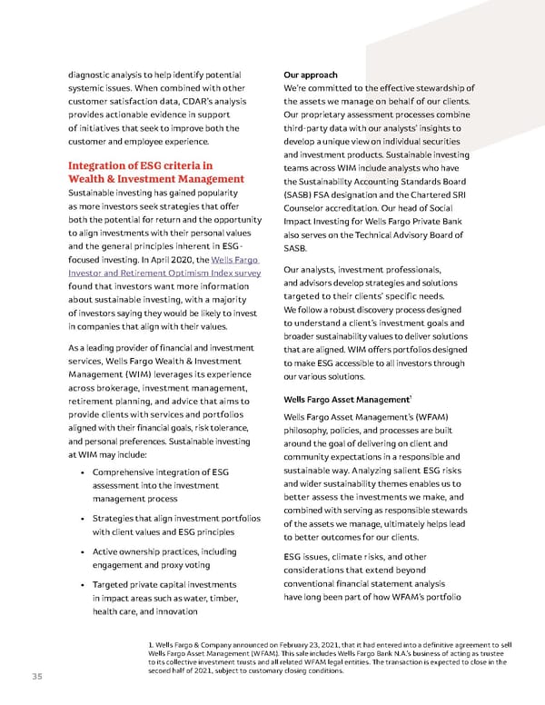 Wells Fargo ESG Report - Page 35