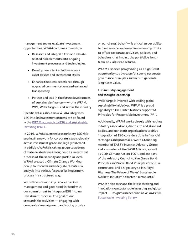 Wells Fargo ESG Report - Page 36