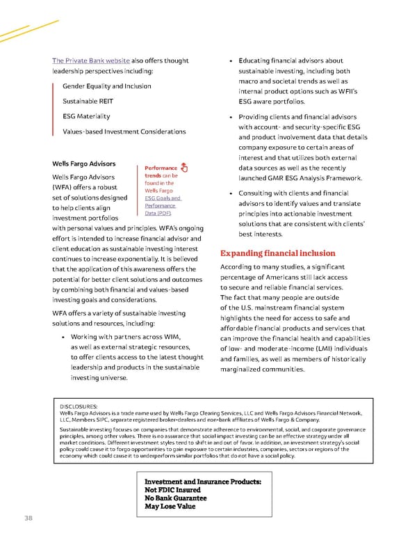 Wells Fargo ESG Report - Page 38