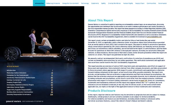 General Motors Sustainability Report - Page 3