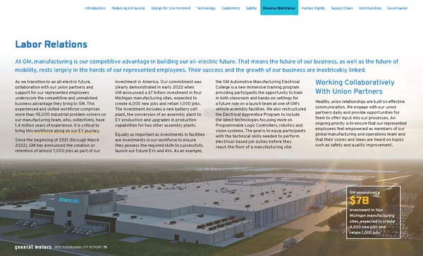 General Motors Sustainability Report - Page 76