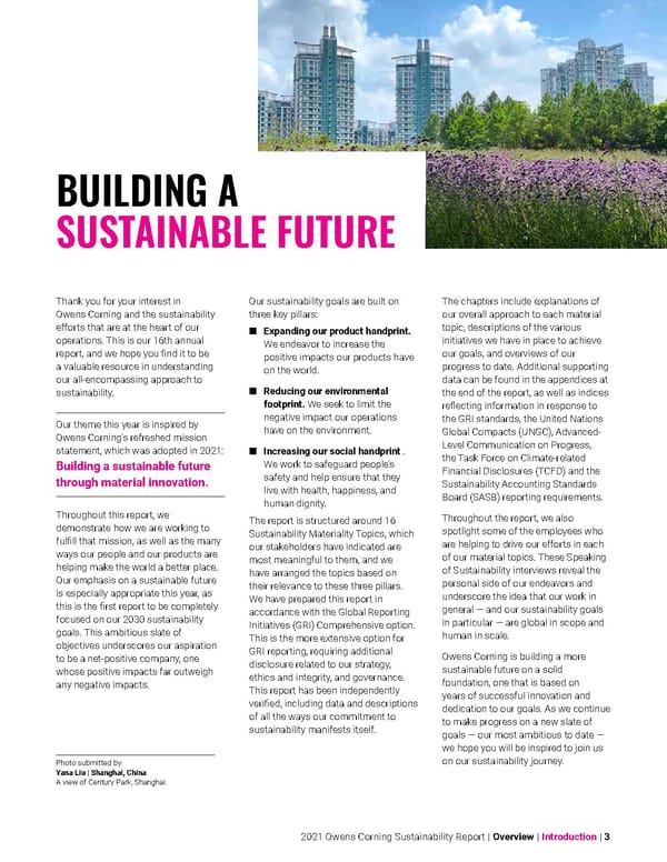 Owens Corning Sustainability Report - Page 3