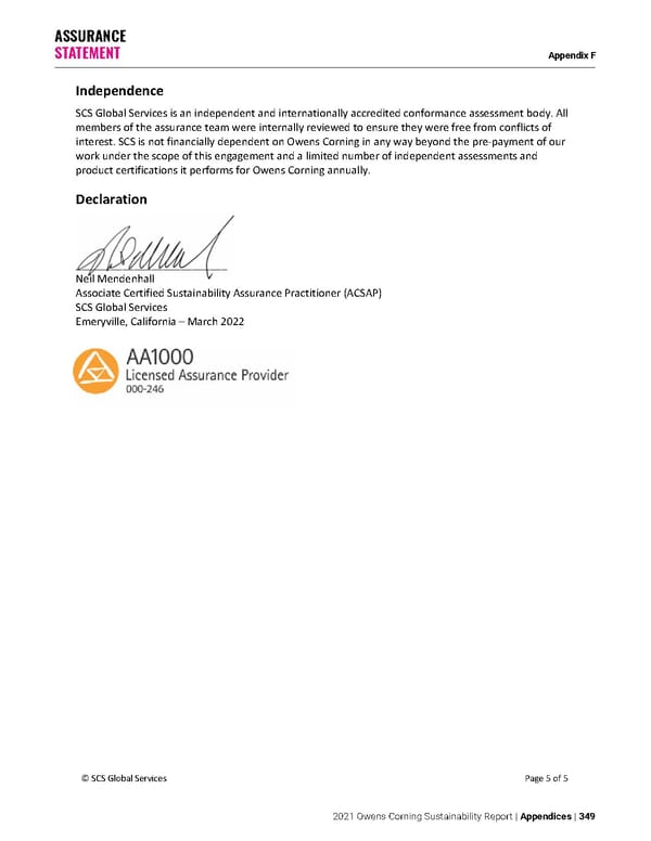 Owens Corning Sustainability Report - Page 349