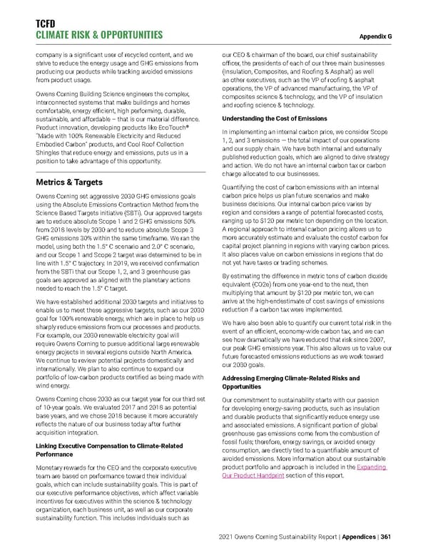 Owens Corning Sustainability Report - Page 361