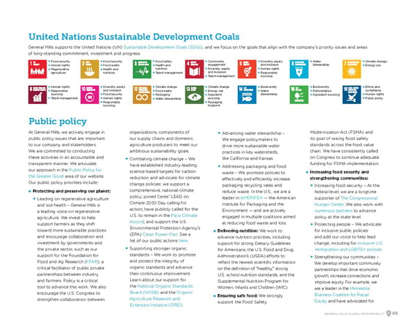 GeneralMills Global Responsibility Report - Page 8