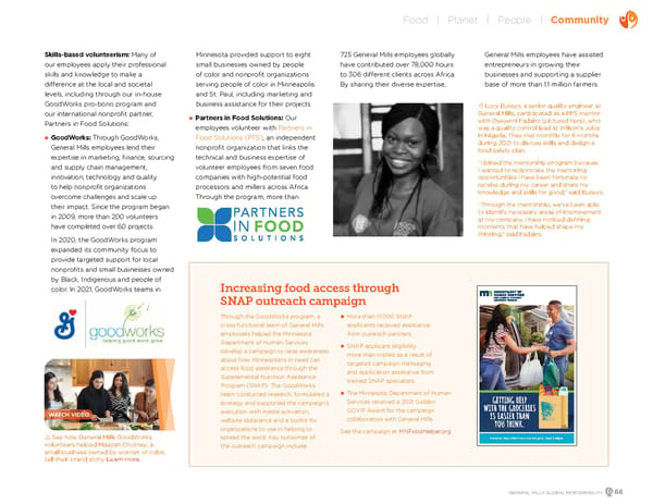 GeneralMills Global Responsibility Report - Page 68