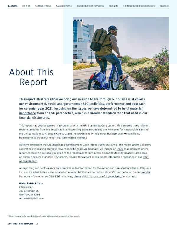 Citi ESG Report - Page 3