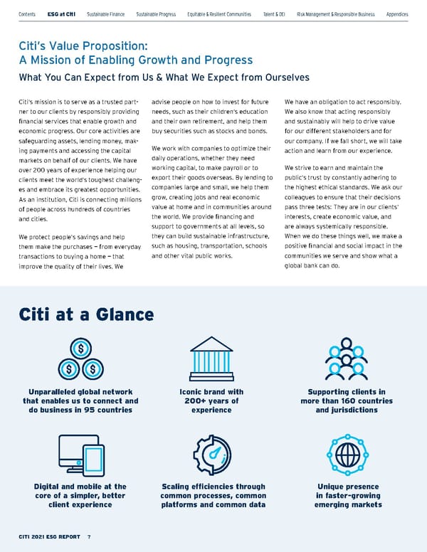 Citi ESG Report - Page 7