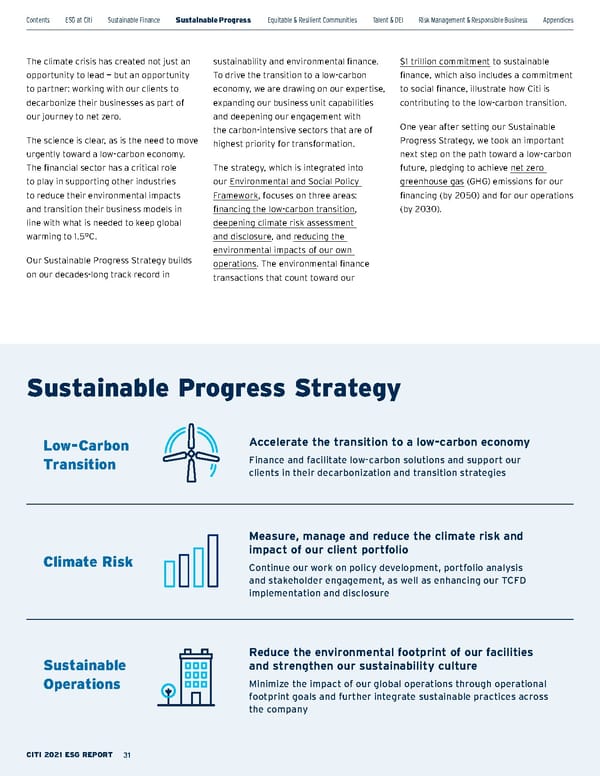 Citi ESG Report - Page 31