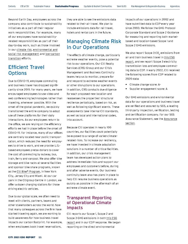 Citi ESG Report - Page 55