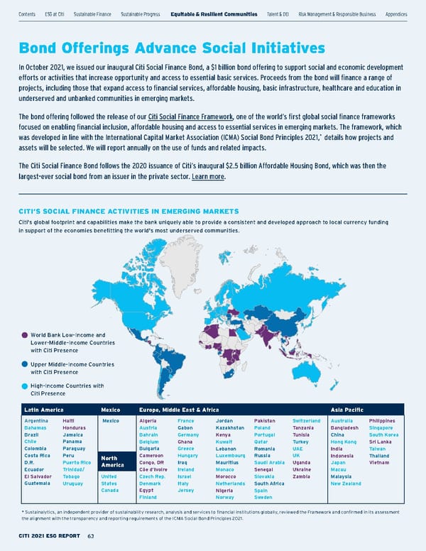 Citi ESG Report - Page 63