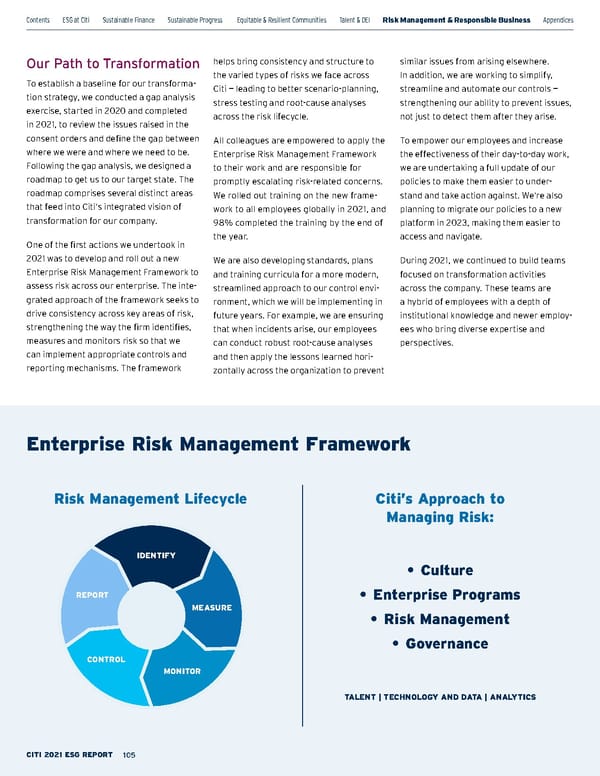 Citi ESG Report - Page 105