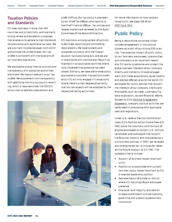 Citi ESG Report - Page 112