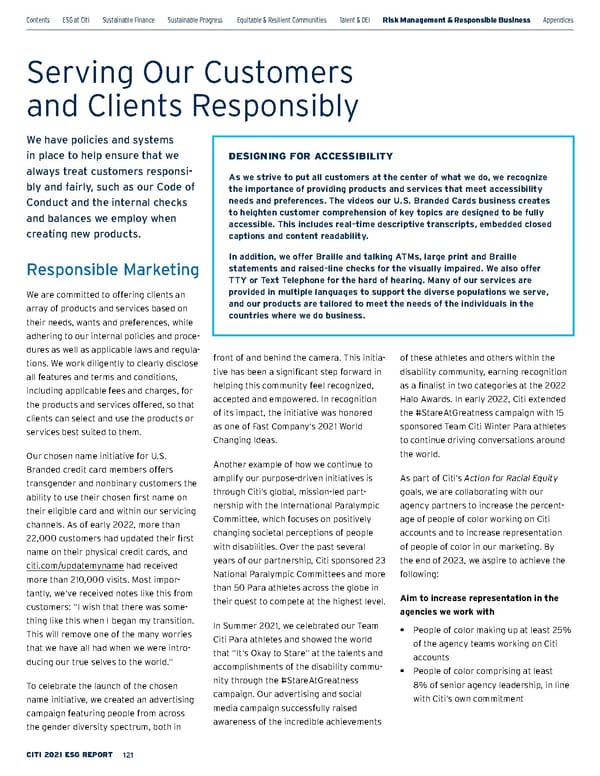 Citi ESG Report - Page 121