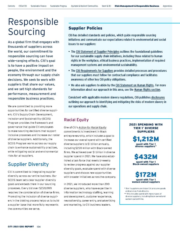 Citi ESG Report - Page 134