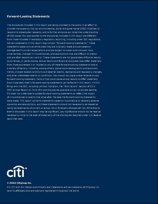 Citi ESG Report - Page 183