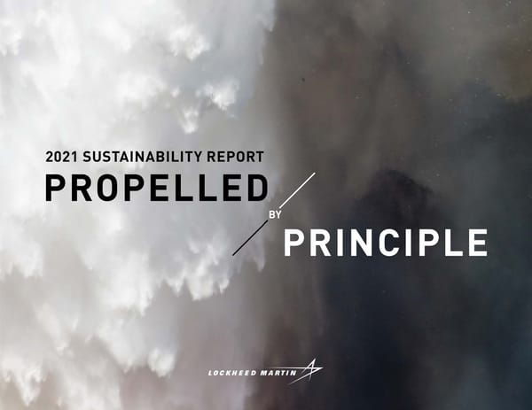 Lockheed Martin Sustainability Report - Page 1