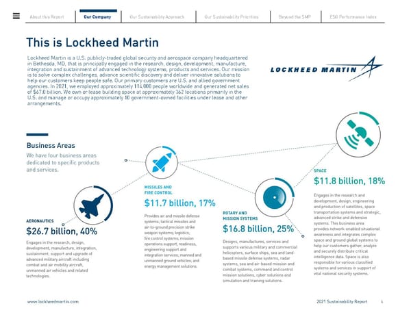 Lockheed Martin Sustainability Report - Page 4