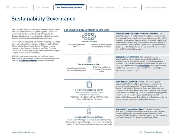 Lockheed Martin Sustainability Report - Page 9