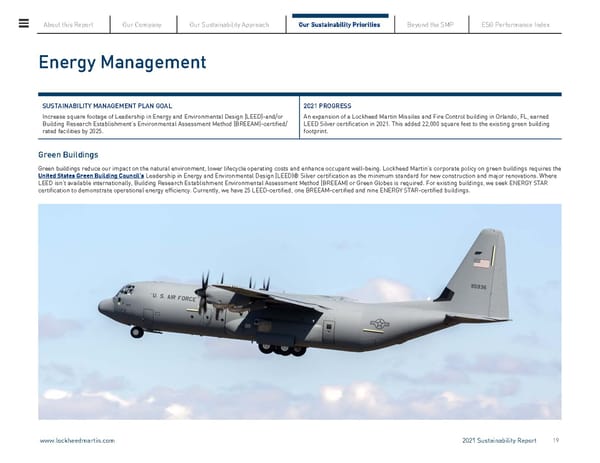 Lockheed Martin Sustainability Report - Page 19