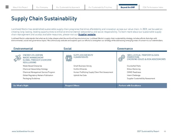 Lockheed Martin Sustainability Report - Page 46