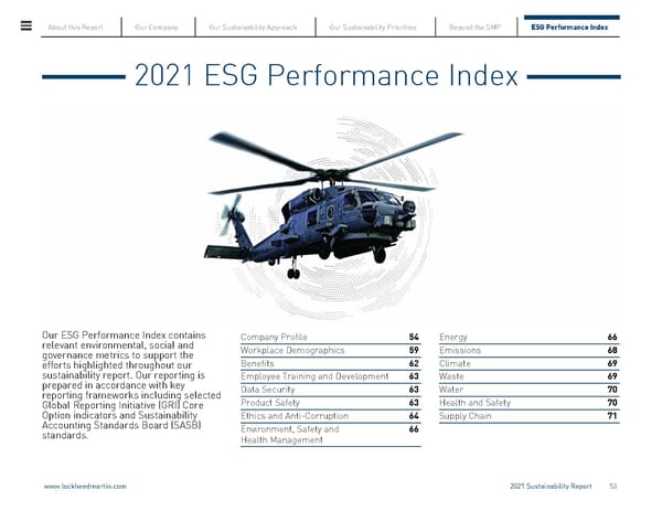 Lockheed Martin Sustainability Report - Page 53