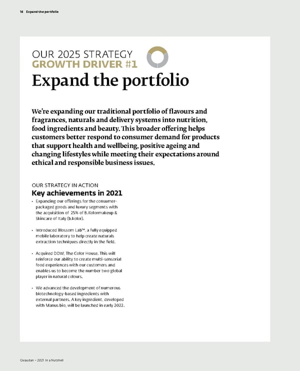 Givaudan 2021 In a Nutshell Flipbook - Page 18