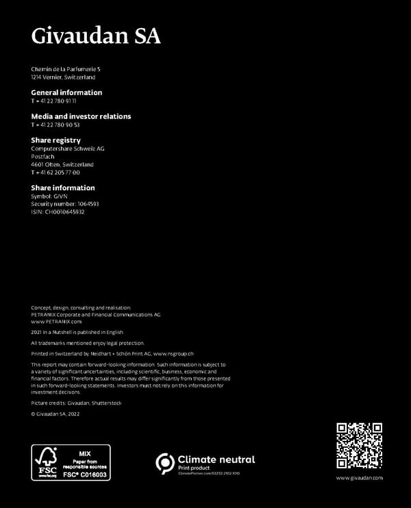 Givaudan 2021 In a Nutshell Flipbook - Page 31