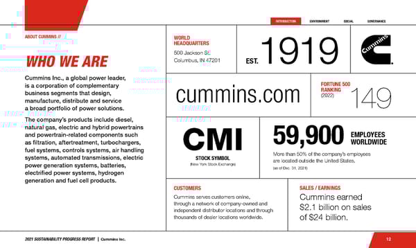 Cummins Sustainability Progress Report - Page 13