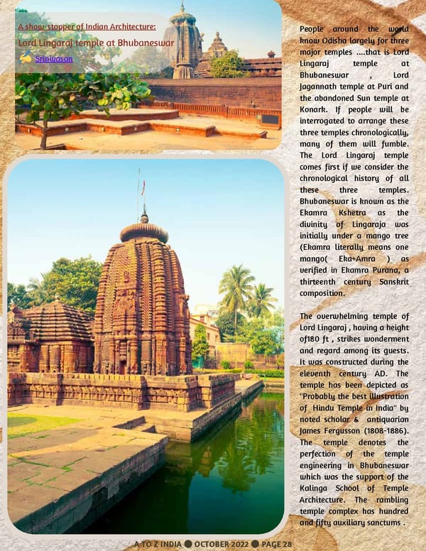 A TO Z INDIA  - OCTOBER 2022 - Page 28