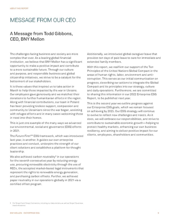 BNY Mellon ESG Report - Page 6