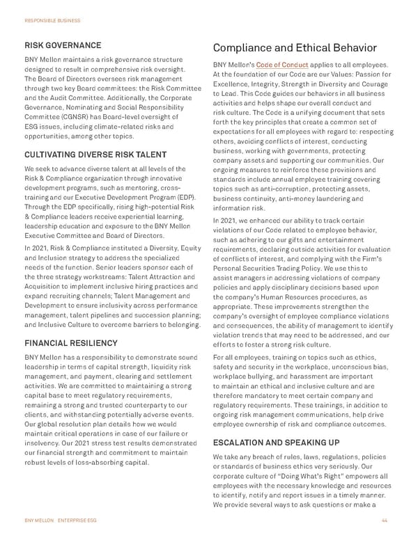 BNY Mellon ESG Report - Page 44