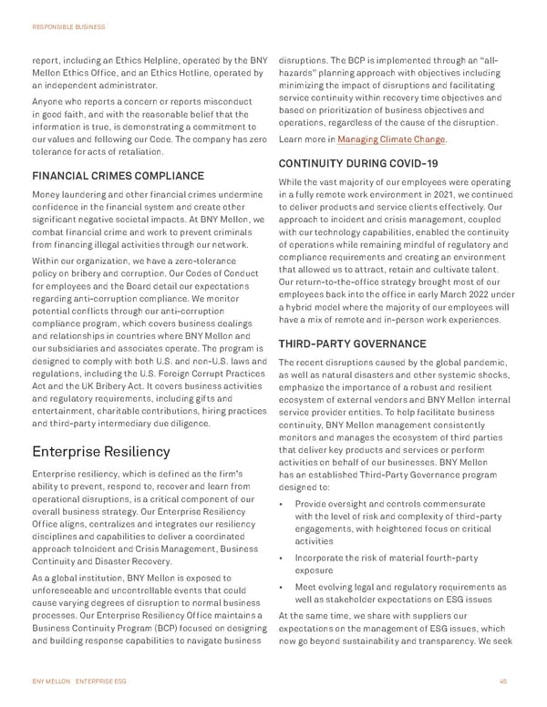 BNY Mellon ESG Report - Page 45