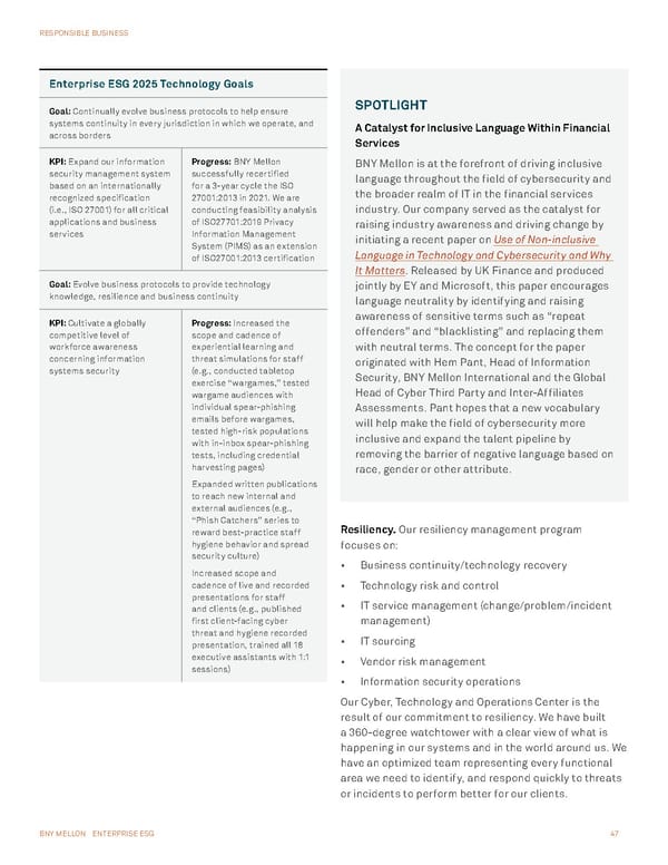 BNY Mellon ESG Report - Page 47