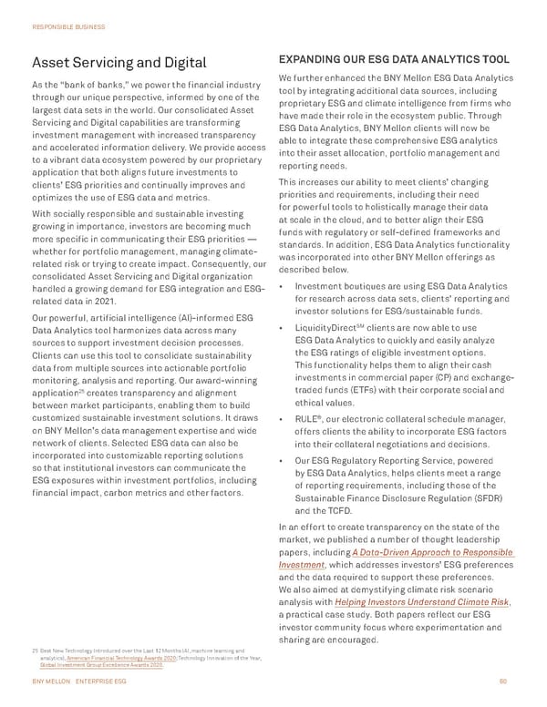 BNY Mellon ESG Report - Page 60