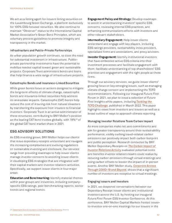 BNY Mellon ESG Report - Page 62