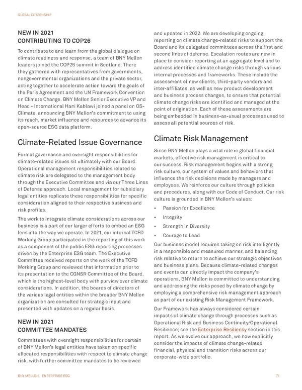 BNY Mellon ESG Report - Page 71