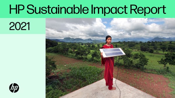 HP Sustainable Impact Report - Page 1