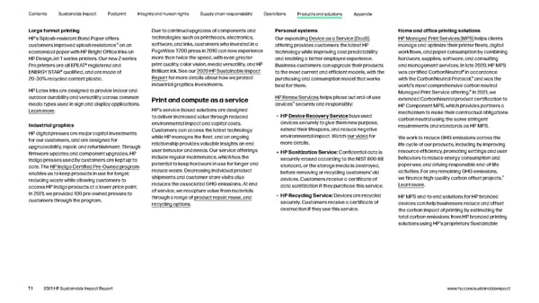 HP Sustainable Impact Report - Page 71