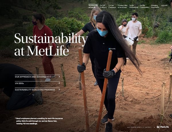 MetLife Sustainability Report - Page 8