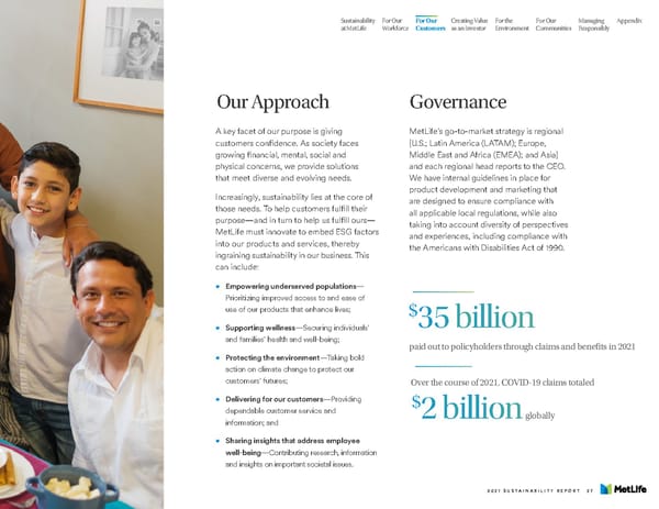 MetLife Sustainability Report - Page 29