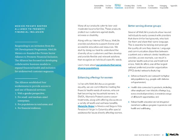 MetLife Sustainability Report - Page 33