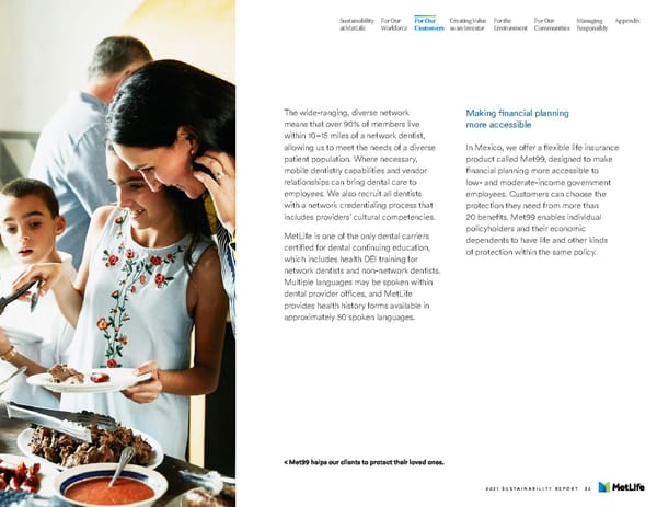 MetLife Sustainability Report - Page 34