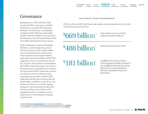 MetLife Sustainability Report - Page 44