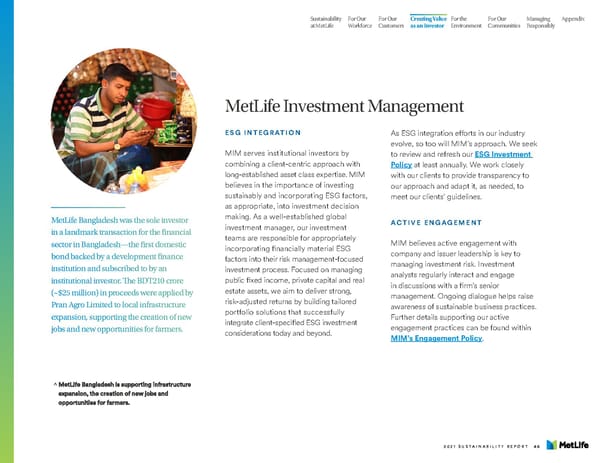 MetLife Sustainability Report - Page 48